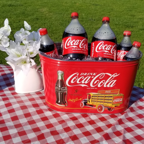 Coca-cola Large Party Tin Tub. - Picture 4 of 6
